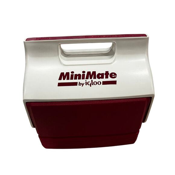 Igloo Other - Vintage Igloo Mini Mate Red White Lunch Box Cooler